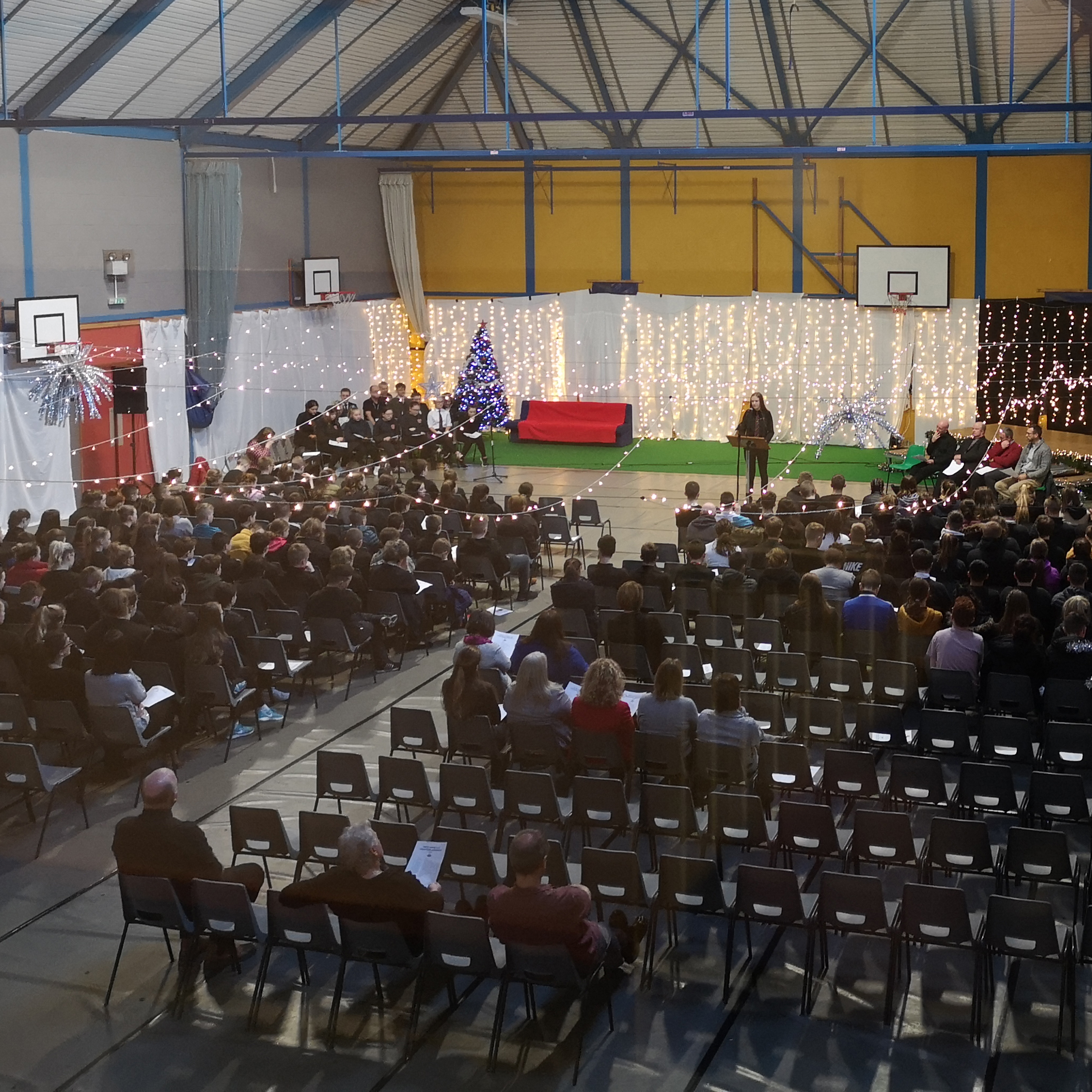 This image is of the school christmas assembly held on Thursday 19th December.