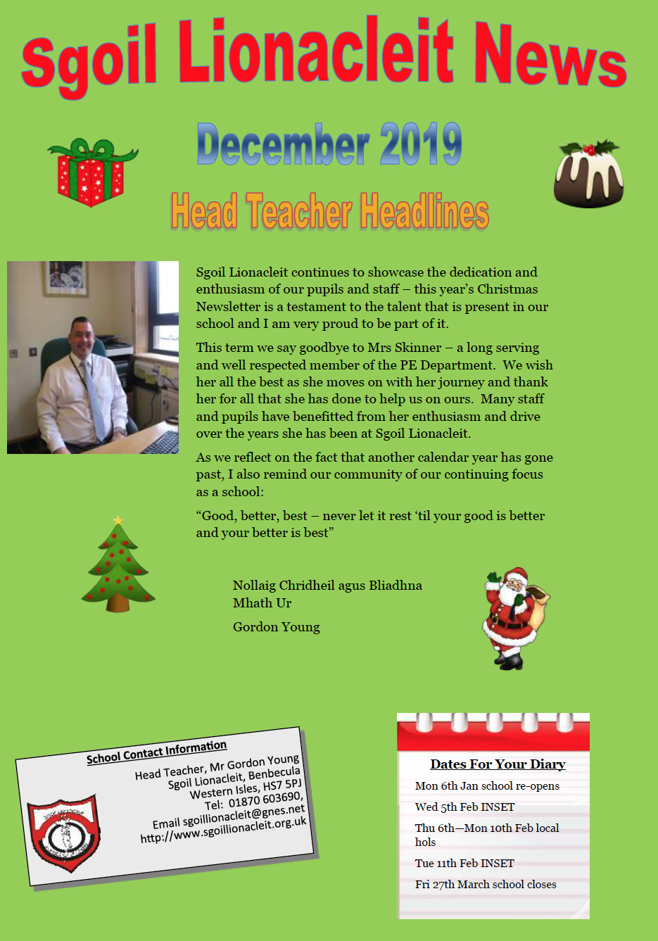 December 2019 Newsletter